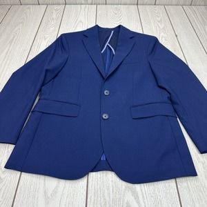 Cole Haan Grand.OS Sport Coat Size 26S Men's Blazer‎ Sport Coat Blue Wool Blend